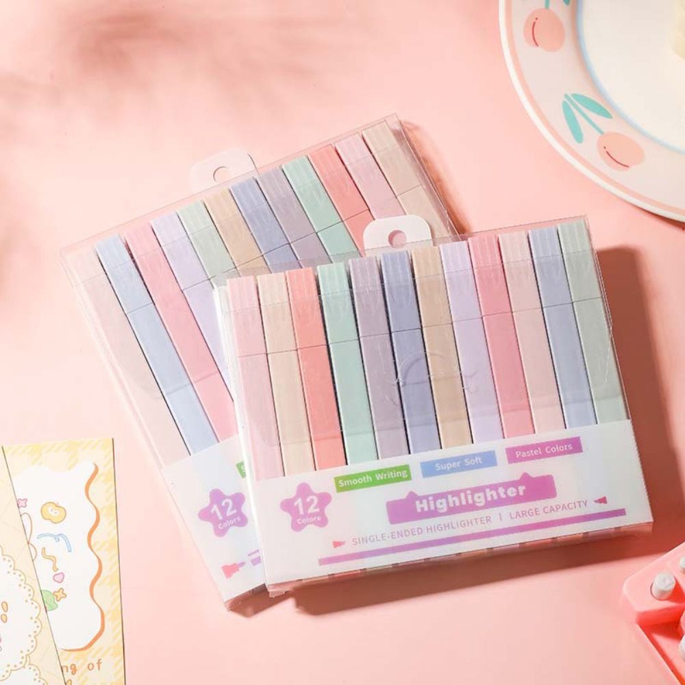 Pastel Highlighter Set Double Ended - Evidenziatori a doppia testa Forniture di