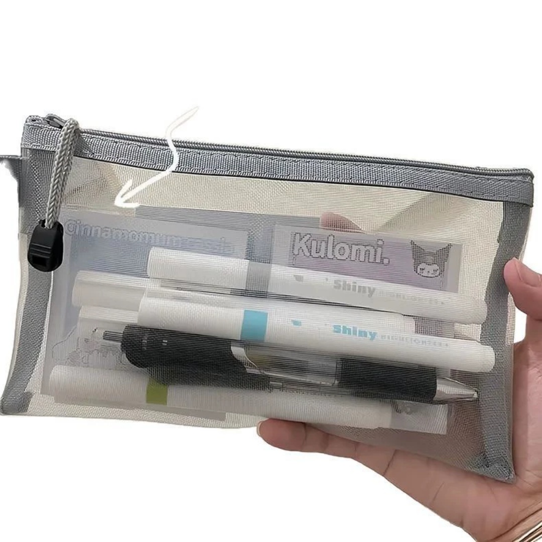Astuccio portaoggetti in nylon - Clear Mesh Pencil Pouch For Exam recensione e prezzo