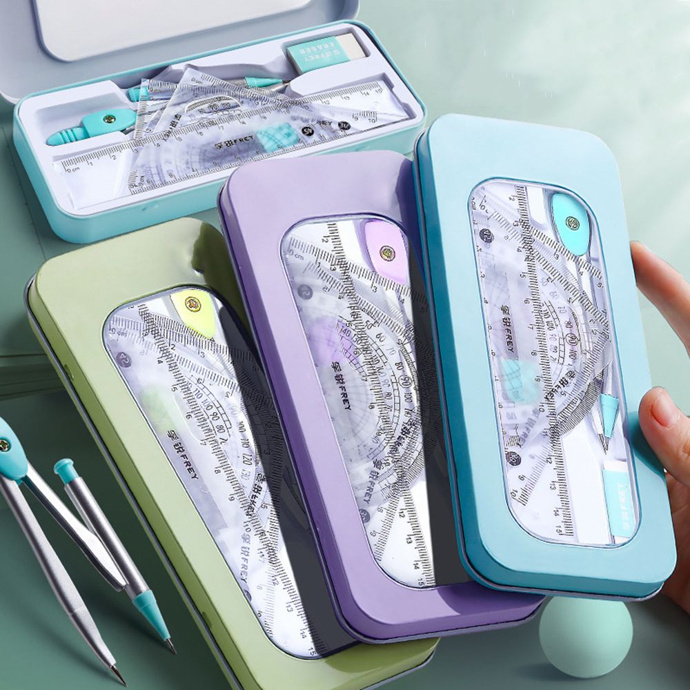 7 Pz/set Righello Bussola Mati - Math Geometry Set With Compass recensione e prezzo